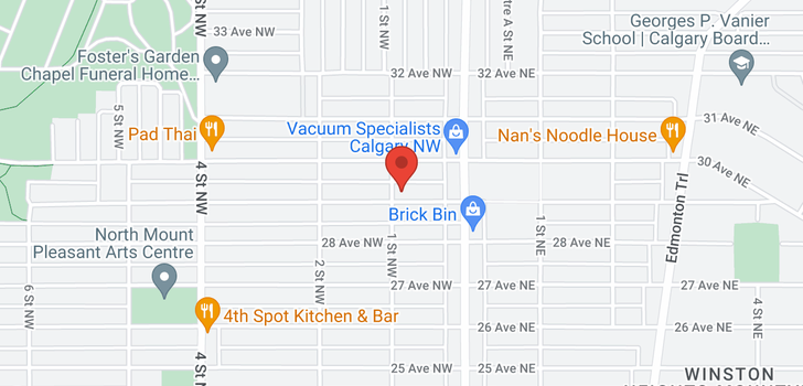 map of 140 29 Avenue NW